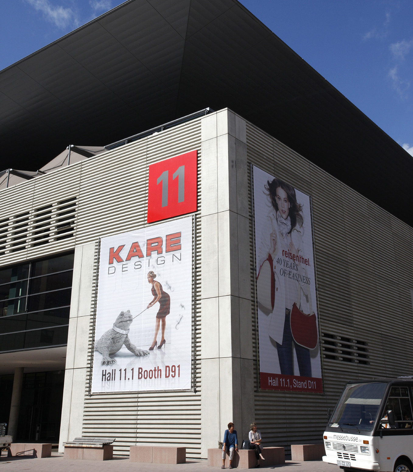 Hall facade megaposter at the Hall 11, Messe Frankfurt