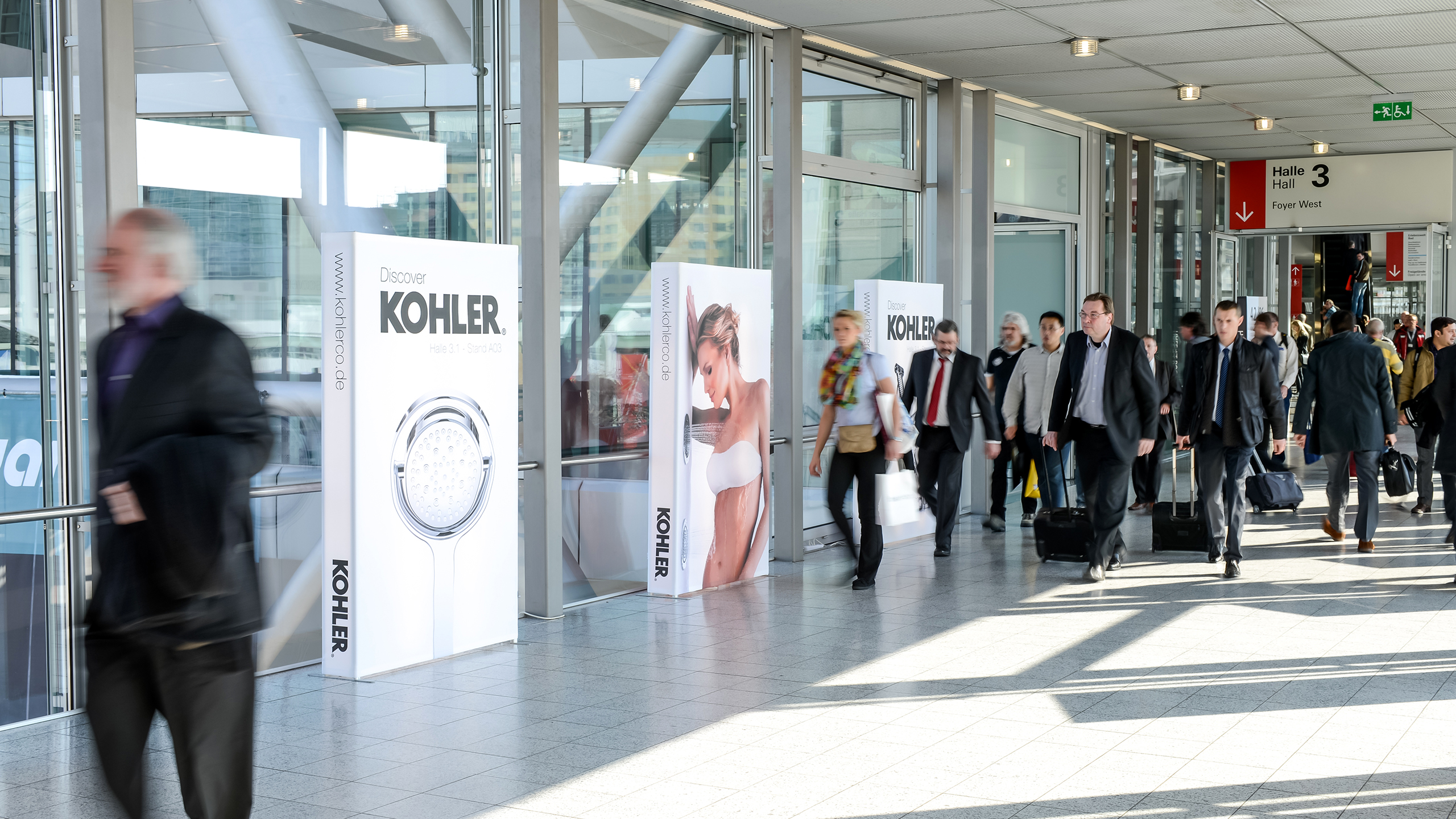 Advertising space in the building of Messe Frankfurt